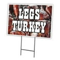 thumbnail image 1 of SignMission C-1216 Turkey Legs 12 x 16 in. Turkey Legs Yard Sign & Stake, 1 of 3