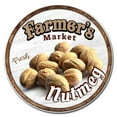 thumbnail image 1 of SignMission C-16-CIR-WS-Nutmeg Corrugated Plastic Sign with Stakes 16 in. Circular - Farmers Market Nutmeg, 1 of 3