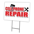 thumbnail image 1 of SignMission C-1824 Cell Phone Repair 18 x 24 in. Cell Phone Repair Yard Sign & Stake Outdoor Plastic Coroplast Window, 1 of 3