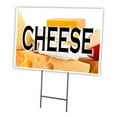 thumbnail image 1 of SignMission C-1824-DS-Cheese 18 x 24 in. Cheese Yard Sign & Stake, 1 of 3