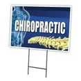 thumbnail image 1 of SignMission C-1824-DS-Chiropractic 18 x 24 in. Chiropractic Yard Sign & Stake, 1 of 3