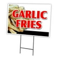 thumbnail image 1 of SignMission C-1824-DS-Garlic Fries 18 x 24 in. Yard Sign & Stake - Garlic Fries, 1 of 3