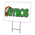 thumbnail image 1 of SignMission C-1824-DS-Gyros 18 x 24 in. Yard Sign & Stake - Gyros, 1 of 3