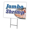 thumbnail image 1 of SignMission C-1824-DS-Jumbo Shrimp 18 x 24 in. Yard Sign & Stake - Jumbo Shrimp, 1 of 3
