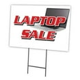 thumbnail image 1 of SignMission C-1824-DS-Laptop Sale 18 x 24 in. Yard Sign & Stake - Laptop Sale, 1 of 3