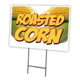 thumbnail image 1 of SignMission C-1824-DS-Roasted Corn 18 x 24 in. Roasted Corn Yard Sign & Stake, 1 of 3