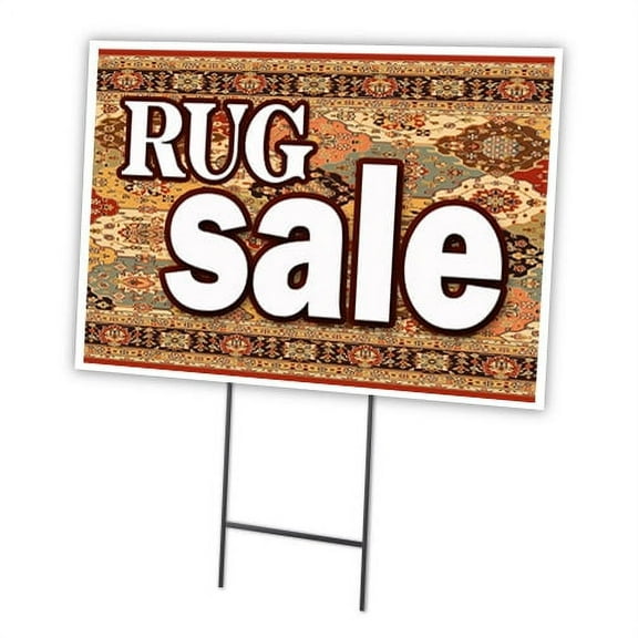 SignMission C-1824-DS-Rug Sale 18 x 24 in. Rug Sale Yard Sign & Stake
