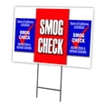 thumbnail image 1 of SignMission C-1824-DS-Smog Check 18 x 24 in. Yard Sign & Stake - Smog Check, 1 of 3