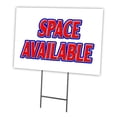 thumbnail image 1 of SignMission C-1824-DS-Space Available 18 x 24 in. Yard Sign & Stake - Space Available, 1 of 3