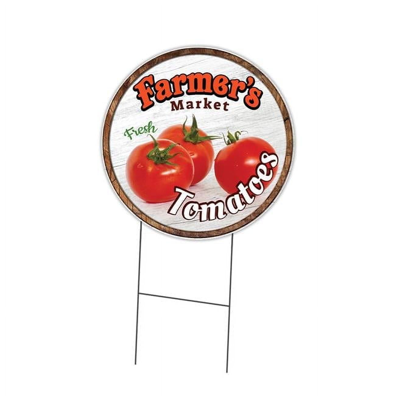 Tomate Sign SignMission C-24-CIR-WS-Tomatoes 16 x 24 in. Corrugated Plastic Sign ...