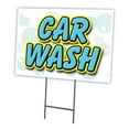 thumbnail image 1 of Car Wash 24" x 36" Yard Sign & Stake | Advertise Your Business | Stake Included Image On Front Only | Made in The USA, 1 of 3