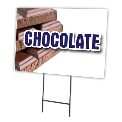 SignMission C-2436 Chocolate 24 x 36 in. Chocolate Yard Sign & Stake ...