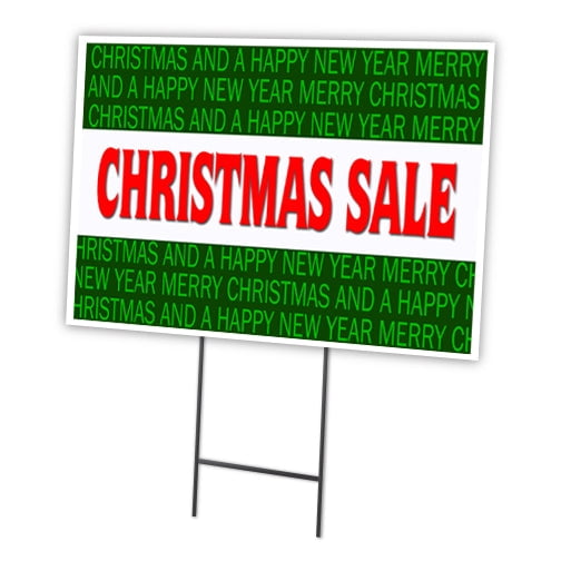SignMission C-2436 Christmas Sale 24 x 36 in. Christmas Sale Yard Sign & Stake