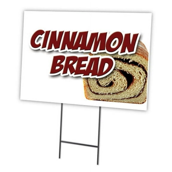 SignMission C-2436 Cinnamon Bread 24 x 36 in. Cinnamon Bread Yard Sign & Stake