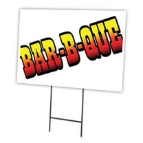 SignMission C-2436-DS-Bar-B-Que 24 x 36 in. Bar-b-que Yard Sign & Stake