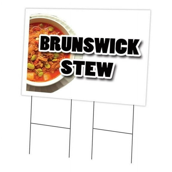 SignMission C-2436-DS-Brunswick Stew 24 x 36 in. Brunswick Stew Yard Sign & Stake
