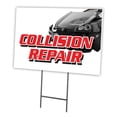 thumbnail image 1 of SignMission C-2436-DS-Collision Repair 24 x 36 in. Collision Repair Yard Sign & Stake, 1 of 3