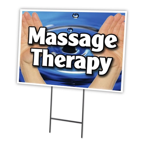 SignMission C-2436-DS-Massage Therapy 24 x 36 in. Massage Therapy Yard Sign & Stake