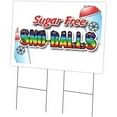 thumbnail image 1 of SignMission C-2436-DS-Sno-Balls Sugar Free 24 x 36 in. Sno-balls Sugar Free Yard Sign & Stake, 1 of 3