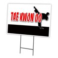 thumbnail image 1 of Tae Kwon Do 24" x 36" Yard Sign & Stake | Advertise Your Business | Stake Included Double Sided Image | Made in The USA, 1 of 3