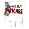 thumbnail image 1 of SignMission C-2436-DS-We Buy Watches 24 x 36 in. We Buy Watches Yard Sign & Stake, 1 of 3