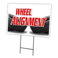 thumbnail image 1 of SignMission C-2436-DS-Wheel Alignment 24 x 36 in. Wheel Alignment Yard Sign & Stake, 1 of 3