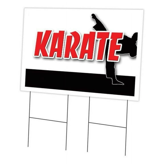 SignMission C-2436 Karate 24 x 36 in. Yard Sign & Stake - Karate