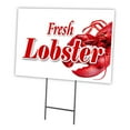 thumbnail image 1 of SignMission C-2436 Lobster 24 x 36 in. Lobster Yard Sign & Stake, 1 of 3