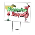 thumbnail image 1 of SignMission C-2436 Margarita & Daiquiris 24 x 36 in. Margarita & Daiquiris Yard Sign & Stake, 1 of 3