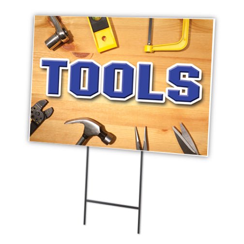SignMission C-2436 Tools 24 x 36 in. Tools Yard Sign & Stake