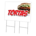 thumbnail image 1 of Tortas 24" x 36" Yard Sign & Stake | Advertise Your Business | Stake Included Image On Front Only | Made in The USA, 1 of 3