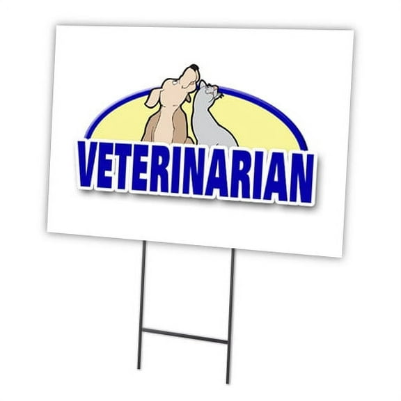 SignMission C-2436 Veterinarian 24 x 36 in. Veterinarian Yard Sign & Stake