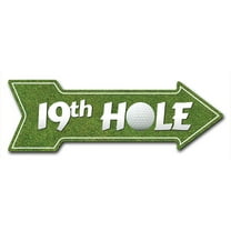 SignMission C-ARROW10-999999 10 x 30 in. Corrugated Plastic Single Sided Arrow Sign - 19th Hole