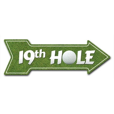 SignMission C-ARROW10-999999 10 x 30 in. Corrugated Plastic Single Sided Arrow Sign - 19th Hole