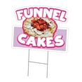 thumbnail image 1 of SignMission C-DC-1216-DS-Funnel Cakes 219 12 x 16 in. Yard Sign & Stake - Funnel Cakes 2, 1 of 3