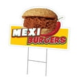 thumbnail image 1 of SignMission C-DC-1216-Mexi Burgers19 12 x 16 in. Yard Sign & Stake - Mexi Burgers, 1 of 3