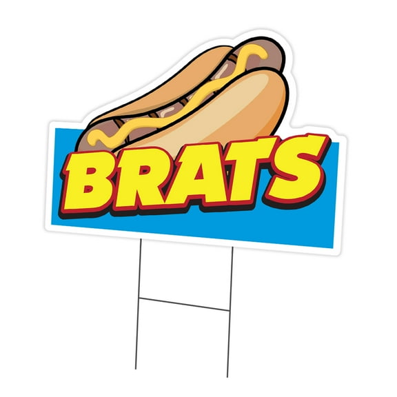 SignMission C-DC-1824-Brats19 18 x 24 in. Yard Sign & Stake - Brats