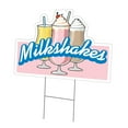 thumbnail image 1 of SignMission C-DC-1824-Milkshakes 18 x 24 in. Yard Sign & Stake - Milkshakes, 1 of 3