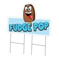 thumbnail image 1 of SignMission C-DC-2436-DS-Fudge Pop19 24 x 36 in. Yard Sign & Stake - Fudge Pop, 1 of 3