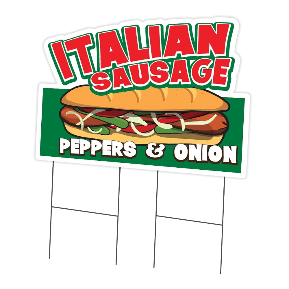 SignMission C-DC-2436-DS-Italian Sausage19 24 x 36 in. Yard Sign ...