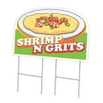 thumbnail image 1 of SignMission C-DC-2436-Shrimp N Grits19 24 x 36 in. Yard Sign & Stake - Shrimp N Grits, 1 of 3
