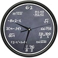 thumbnail image 1 of SignMission CL-1MATH CLASS 1 10 in. dia. Math Class 1 Wall Clock, 1 of 1