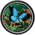 thumbnail image 1 of SignMission CL-BUTTERFLY Butterfly Wall Clock - Butterflies Kitchen Home Decor, 1 of 1