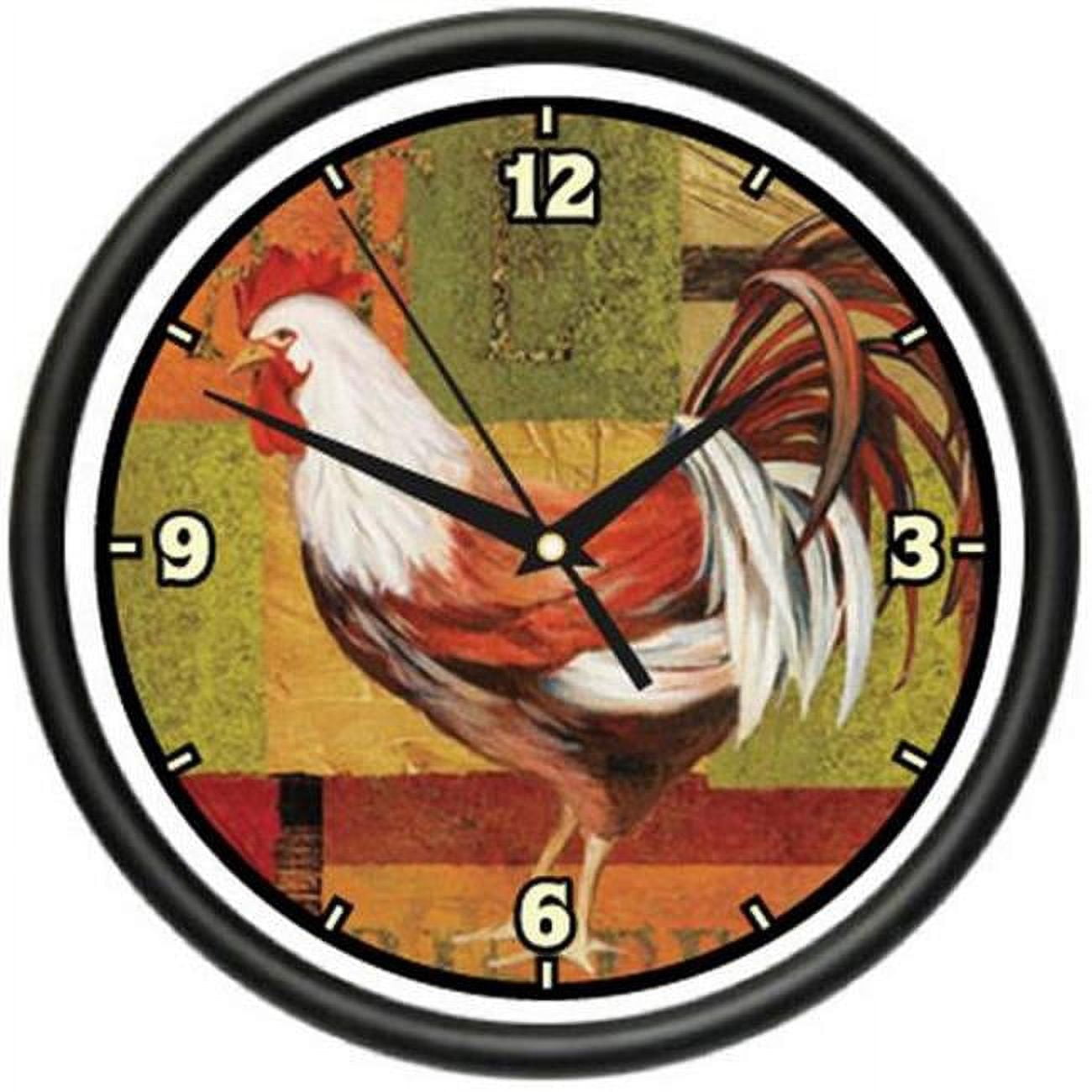 SignMission CL-ROOSTER 1 Wall Clock Decor - Rooster 1 Farmer