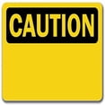 thumbnail image 1 of Caution Sign - Caution - 10" x 14" OSHA Safety Sign, 1 of 1