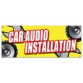 thumbnail image 1 of CAR AUDIO INSTALLATION BANNER SIGN stereo speakers repair amps auto, 1 of 4