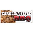 thumbnail image 1 of CAROLINA STYLE BBQ BANNER SIGN beef brisket ribs pork barbque open, 1 of 4