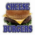 thumbnail image 1 of SignMission Cheeseburgers Concession Decal Sticker - Trailer Hamburger Cheese, 1 of 1