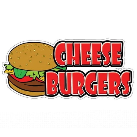 SignMission Cheeseburgers I Concession Decal - Trailer Cheese Burger