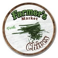 thumbnail image 1 of SignMission Circular Rigid Plastic Sign 12" Tall - Farmer's Market Chives | Plastic Sign |  Made in the USA, 1 of 2